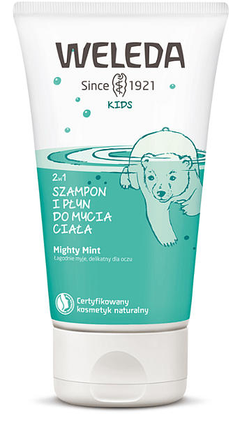 KIDS 2 w 1 Szampon i płyn do mycia ciała Mighty Mint