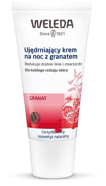 Ujędrniający krem na noc z granatem