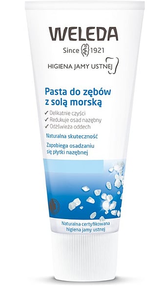 Pasta do zębów z solą morską