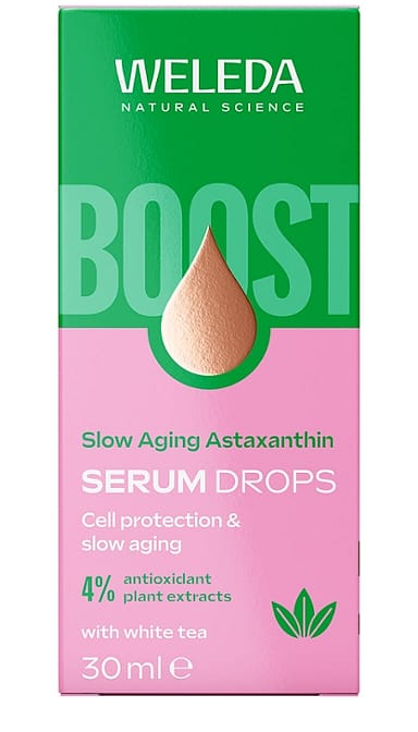 Przeciwstarzeniowe serum w kroplach z astaksantyną