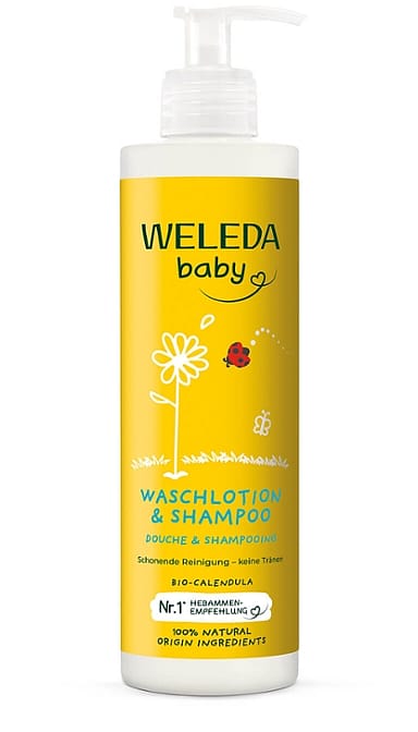 Szampon i płyn do mycia ciała dla niemowląt z nagietkiem lekarskim