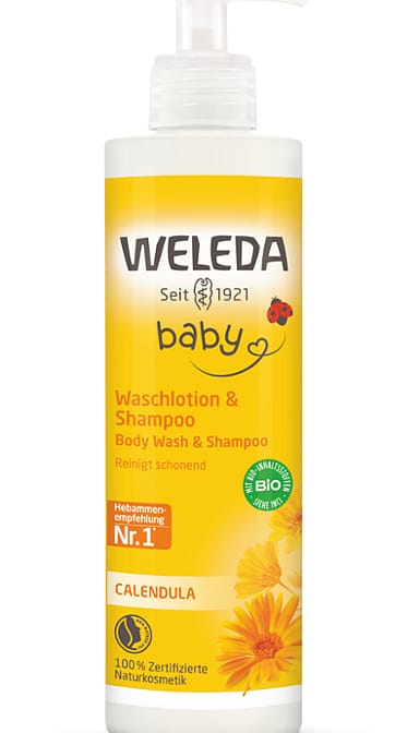 Calendula Szampon i płyn do mycia ciała dla niemowląt z nagietkiem lekarskim