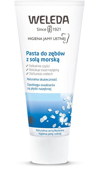 Pasta do zębów z solą morską
