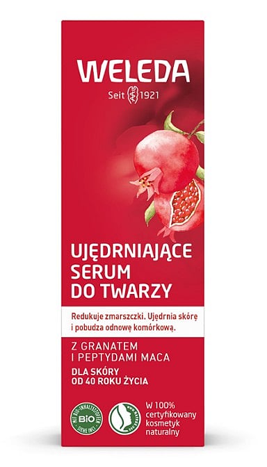 Ujędrniające serum z granatem i peptydami maca