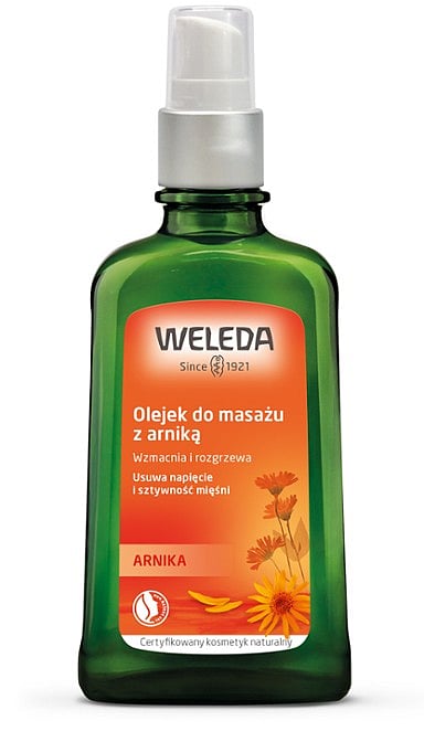 Olejek do masażu z arniką