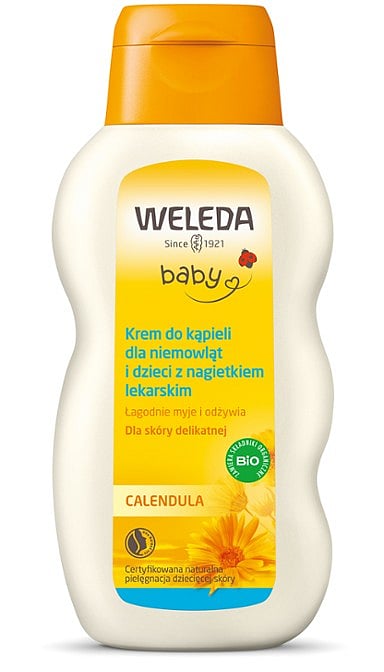 Calendula Krem do kąpieli dla niemowląt i dzieci z nagietkiem lekarskim