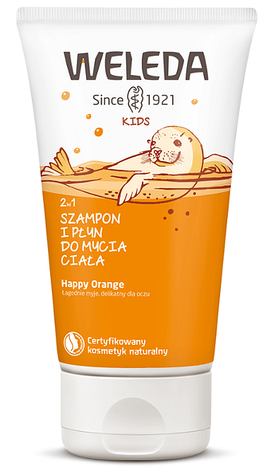 KIDS 2 w 1 Szampon i płyn do mycia ciała Happy Orange