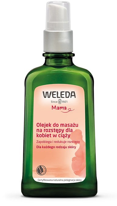 Olejek do masażu na rozstępy dla kobiet w ciąży