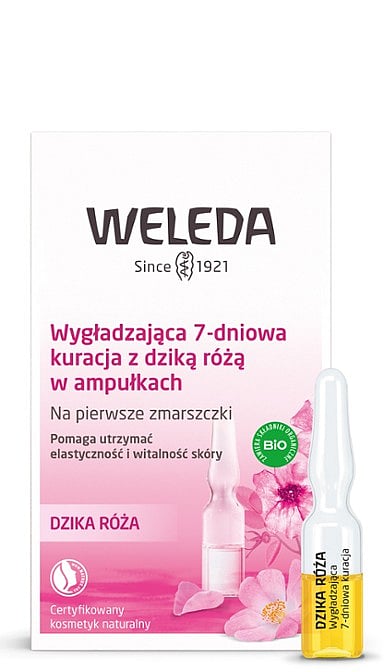 Wygładzająca 7-dniowa kuracja z dzikiej róży w ampułkach